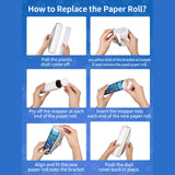 Lint Roller Refills - DELOMO Large Lint Roller Refill (6 Packs 540 Sheets) for Lint Remover, 9.45 in Pet Mega Extreme Stick Refill for Floor Roller, Cleaning for Carpets, Cars, Clothing, and Pet Hair