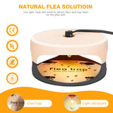 Flea Traps for Inside Your Home 2 Packs, Flea Light Trap for Indoor, Bed Bug Killer with Sticky Pads & Light Bulb Replacement, Natural Flea Insect Infestation Treatment Trap.
