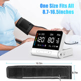 Blood Pressure Monitors for Home Use, Automatic Upper Arm Blood Pressure Monitor 4.5-inch Large Display, Rechargeable Blood Pressure Machine with Wide Range Cuff 8.7”-16.5”, Stores Up to 198 Reading