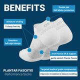 OS1st FS4 Plantar Fasciitis No Show Socks relives plantar fasciitis, heel/arch pain and improves circulation