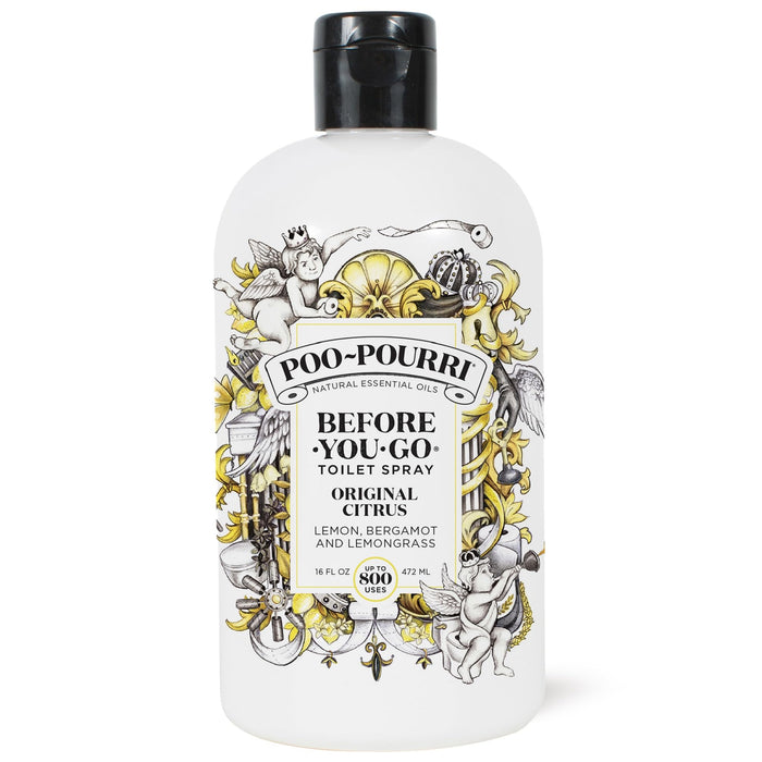 Poo-Pourri Before-You-Go Toilet Spray Refill, Original Citrus, 16 Fl Oz