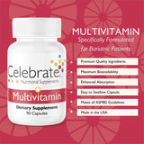 Celebrate Vitamins Bariatric Multivitamin Capsule, Iron Free, for Post Sleeve Gastrectomy or Gastric Bypass Surgery, 90 Count