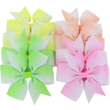 3 inch Pinwheel Hair Bow Clips For Girls (80Colorsx2)