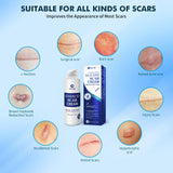 Rvlaim Scar Cream Gel, Advanced Silicone Scar Gel, Professional Scar Removal Cream for Surgical Scars, Stretch Mark, Keloid Bump, C-Section, Burn, Old and New Scars 1.7 oz(50g)