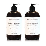 Muse Apothecary Hand Ritual - Aromatic and Nourishing Hand Soap, Infused with Natural Aromatherapy Essential Oils - 16 oz, Rosemary Mint + Hemp, 2 Pack