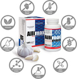 ALLIMAX 180mg 90 Capsules. Allicin Garlic Supplement to Support Your Body’s Immune Function. Contains Stabilized and Potent Bioactive Allicin, Extracted from Clean & Sustainable Spanish Grown Garlic.