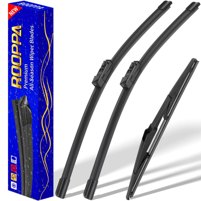 3 wipers Replacement for 2017-2022 2023 2024 2025 Mazda CX-5 2017-2022 2023 Mazda CX-9, Windshield Wiper Blades Original Equipment Replacement - 24"/18"/14" (Set of 3)