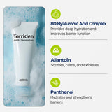 Torriden DIVE-IN Cleansing Foam Face Wash 5.07 fl oz., Hydrating Daily Facial Cleanser for All and Sensitive Skin, with Hyaluronic Acid, Panthenol, Allantoin | Vegan and Cruelty Free