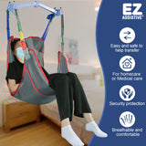 EZ Assistive Universal Full Body Patient Lift Sling, Mesh fabric patient sling transfer and bathing aids, 500lb Weight Capacity (Large)