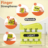 DICYWUDI Grip Strength Trainer, Finger Strength Trainer for Grip Strength Training for Fingers, Wrists, and Hands for Home, Office, Gym, Climbing, Athletes, Musicians, and Therapy