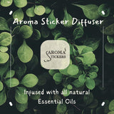 Aroma Stickers Original Blend Edition All in One & Cotton Eye Mask - 100% Natural Essential Oil Scented - Aromatherapy Stickers for Eye Mask -/Relaxing & Sleeping (12 Stickers/pack, Pack of 5)