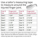 3-Point Products Oval-8 Finger Splints, Support and Protection for Arthritis, Trigger Finger or Thumb, and Other Finger Conditions Size 9 (Pack of 5)