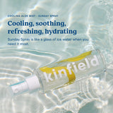 Kinfield Sunday Spray - Cooling Aloe Mist - Refreshing After Sun Spray - Instantly Soothes Sunburned and Stressed-out Skin - Cruelty-free Skincare - 3.0 oz / 89 ml