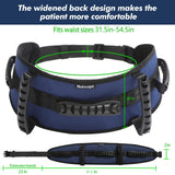 Nutscapt Gait Belt Transfer Belt for Senior with 5 Handles Gait Belts with Quick Release Buckle Transfer Belt for Elderly, Handicap, Physical Therapy (Dark Blue)