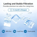 Replacement for GE® Opal Nugget Ice Maker Water Filter, NSF 42&372 Certified, 3 Counts, by AQUA CREST