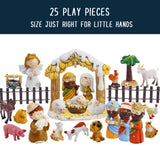 Advent Calendar 2024-25 Days of Christmas Nativity Scene Set - Countdown to for Kids Boys Girls Children Toddler Teens Indoor Toy