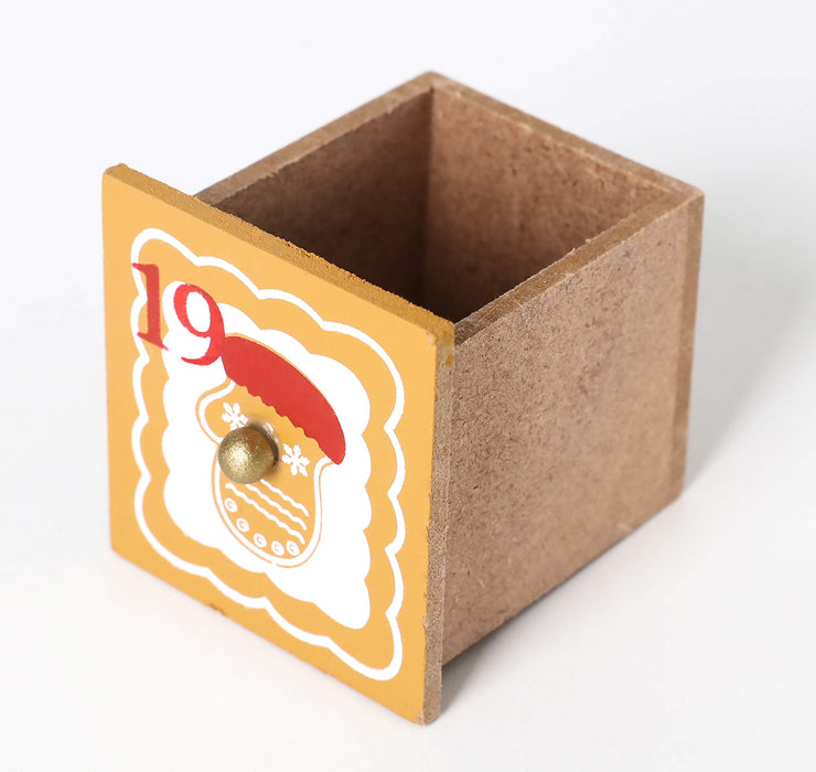 BRUBAKER Reusable Wooden Advent Calendar to Fill - Gingerbread House with LED Lighting - DIY Christmas Calendar 10.31 x 17.72 x 2.17 inches