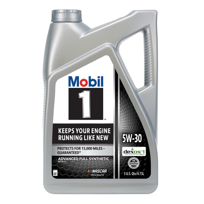 Mobil 1 Advanced Full Synthetic Motor Oil 5W-30, 5 Quart