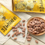 HBAF [Official Gilim Korean Honey Butter Seasoned Almonds Nut Snack | Gluten Free | Kids After-School, Work, Trip, Camping, Party Snacks | Pre-Workout Protein Snack | Korean Souvenir (1x190gram)