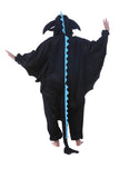 DarkCom Unisex Adult Animal Halloween Costume Cosplay Black Dragon Onesie One Piece Christmas Pajamas Sleepwear Medium