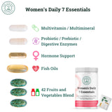 2nd Springs Daily 7 Essentials Daily Women's Vitamin Pack -7 Pack Women's Complete Multivitamin Packet with Energy, Metabolism, Immune System, Women's Health Support with Probiotics, More