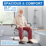 HOMLAND Shower Chair for Inside Shower with Arms, 500 lbs Heavy Duty Shower Seat for Bathtub, Height Adjustable Safety Bath Seat for Elderly, Adults, Handicap and Disabled