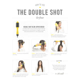 Drybar The Double Shot Oval Blow Dryer Brush | Brush and Blow Dryer in One, Lightweight Blowout Brush for Long Hair and Volume with 3 Temps for Customized Hair Styling