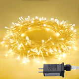 JMEXSUSS Warm White Indoor String Lights for Bedroom, Classroom Lights 8 Modes Twinkle Fairy Lights Plug in, 33ft 100LED Christmas Lights Outdoor Waterproof