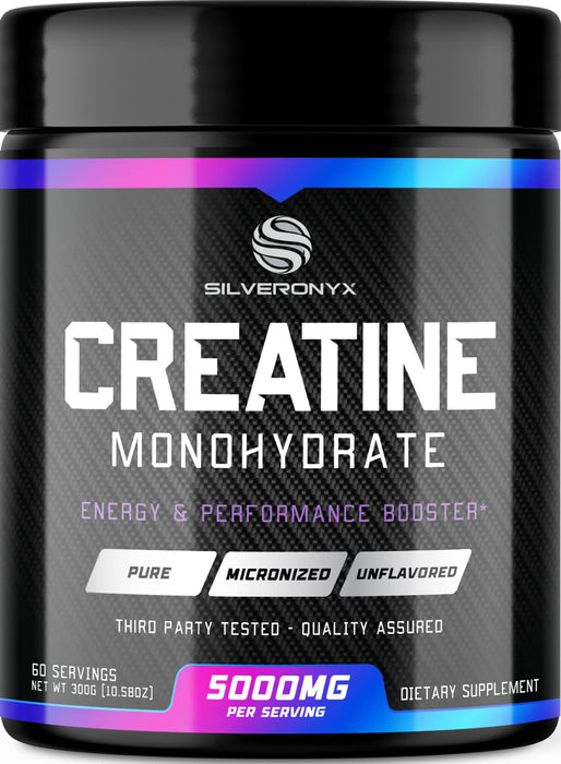 Creatine Monohydrate Micronized Powder 5000mg - 100% Pure Creatine Supplement, Unflavored Creatine Monohydrate Powder 5g, Support Muscle Building Creatine Mono Supplement, Keto Friendly - 60 Servings