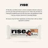 Rise Whey Protein Bars - Mocha Almond | Breakfast Bar & Protein Snack 15g Protein 4g Fiber Just 5 Whole Food Ingredients Gluten-Free Soy Free