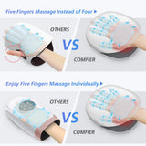 COMFIER Wireless Hand Massager with Heat,3 Levels Compression & Heating,Rechargeable Hand Massager Machine for Carpal Tunnel,Ideal Gifts for Women