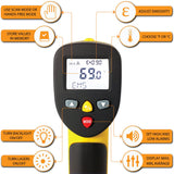 ennoLogic Temperature Gun (NOT for Body Temp) - Accurate High Temperature Dual Laser Infrared Thermometer -58°F to 1202°F - Digital Surface IR Thermometer eT650D - w/NIST Certificate