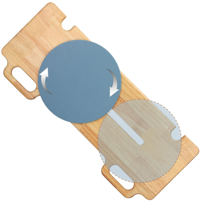 Slide Transfer Board,Slide Board with Turntable,Make Transfers Easier,Heavy-Duty Sliding Board for Patient Senior and Handicap Move Assist and Slide Transfer,Wheelchair to Bed/Toilet/Bathtub/Car