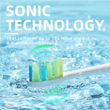 7AM2M Sonic Electric Toothbrush, Soft Toothbrushes for Adults and Kids with 6 Brush Heads, One Charge Use for 90 Days, 5 Modes with 2 Minutes Build in Smart Timer, Rechargeable Toothbrushes