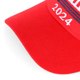 Trump 2024 Hat with Hair,Donald Trump Make America Great Again Wig Hat Embroidered Ultra Adjustable MAGA Baseball Cap (Red Trump 2024 Hat with Hair)