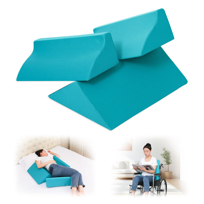 Fewener 3-in-1 Side Wedge Pillow,Wedge Pillow for Back Pain Relief,Foam Wedges for Positioning in Bed,Positioning Wedges for Bed Sores,Wedge Pillows for Seniors,Caregivers,Side Sleepers,After Surgery