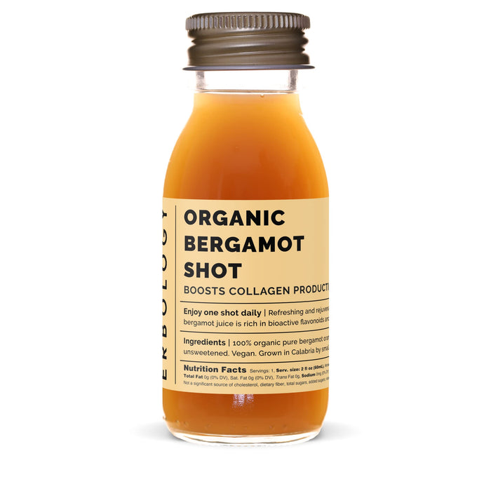 100% Organic Bergamot Juice 12 Daily Shots (60ml) - Supports Immunity and Collagen Production - High in Vitamin C and Bio-active Flavonoids - Straight from Farm in Italy - Undiluted - No Added Sugar