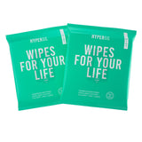 HyperGo Body Wipes - No Rinse Wet Wipes for Adults, All Natural Shower Bathing Wipes, Refreshing Body and Face Cleansing Wipes for Women and Men, 40 Extra Large Disposable Washcloths, 12x12 Mint