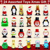 Advent Calendar 2023 for Kids with 24 Different Wind-Up Toys Pull Back Car, 24 Days Christmas Countdown Calendar Xmas Wind-Up Toy Gifts Boys Girls Toddler Party Favors Christmas Stocking Stuffers