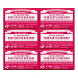 Dr. Bronner's - Pure-Castile Bar Soap (Rose, 5 ounce, 6-Pack) - Made with Organic Oils, For Face, Body and Hair, Gentle and Moisturizing, Biodegradable, Vegan, Cruelty-free, Non-GMO