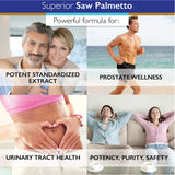 Superior Labs — Saw Palmetto Extract NonGMO, Non Synthetic— 300 mg Dosage, 120 Vegetable Capsules — Supports Urinary Tract Flow & Frequency