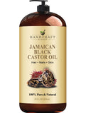Handcraft Blends Jamaican Black Castor Oil - 28 Fl Oz - 100% Pure and Natural - Premium Grade Oil for Hair Growth, Eyelashes and Eyebrows - Carrier Oil - Hair and Body Oil