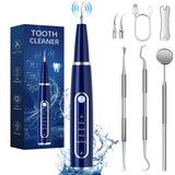 Plaque Remover for Teeth, Tartar Remover Teeth Cleaning Kit with LED Light and 5 Modes, Dental Calculus Remover Teeth Cleaning Kit for Home Travel