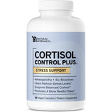 Cortisol Control Plus - Supports Stress Relief, Balanced Cortisol Response, Relaxation and Restful Sleep - Ashwagandha, Rhodiola, Curcumin, Magnesium & More | Premium Supplement | 90 Capsules