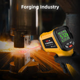 BSIDE Infrared Thermometer Pyrometer 50:1 Industrial Temperature Gun -58℉~2552℉(-50℃~1400℃) IR Laser Thermometer, High Temp Non-Contact Digital Thermometer for Furnace Smelt Forge