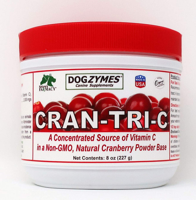 Dogzymes Cran Tri C Urinary Tract Support, Vitamin C Blend, 1418mg per Teaspoon (8 Ounce)