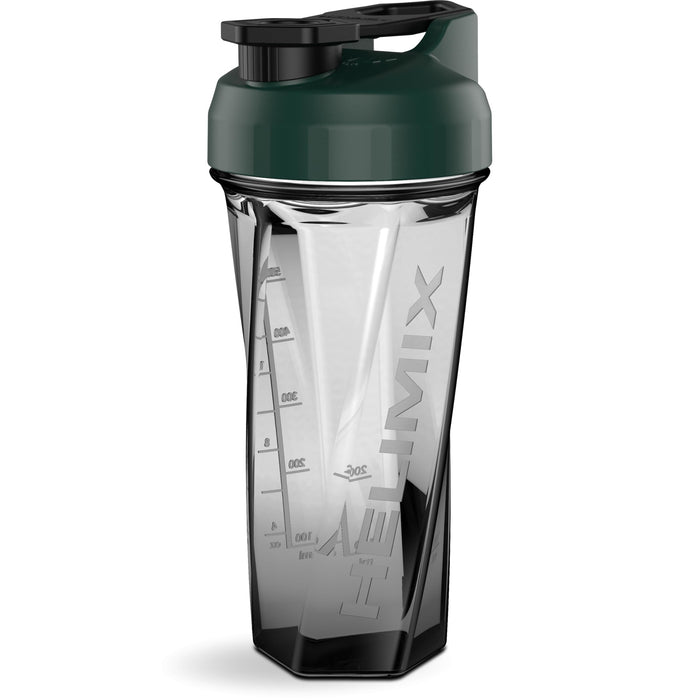 HELIMIX 2.0 Vortex Blender Shaker Bottle Holds upto 28oz | No Blending Ball or Whisk | USA Made | Portable Pre Workout Whey Protein Drink Shaker Cup | Mixes Cocktails Smoothies Shakes | Top Rack Safe