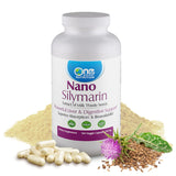 One Planet Nutrition Nano Silymarin Supplements- Milk Thistle Seeds Extract for Liver, Silymarin Extract for Absorption & Bioavailability, Non-GMO, 120 Veggie Capsules, 250 mg