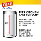 Glad ForceFlex Tall Kitchen Trash Bags, 13 Gal, Gain Lavender with Febreze, 110 Ct (Pack May Vary)