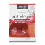 Cuccio Naturale Cuticle Revitalizing Oil Set - Provides Intense Hydration - Replenishes And Strengthens Nails - Promotes Healthy Skin - Easy To Use Rollerball Applicator - Pomegranate And Fig - 2 Pc